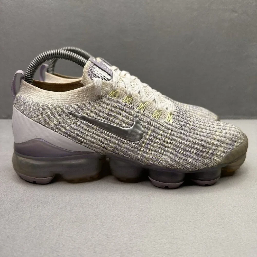 Womens Size 8 Nike Air VaporMax Flyknit 3 Shoes True White‎ Running Sneakers